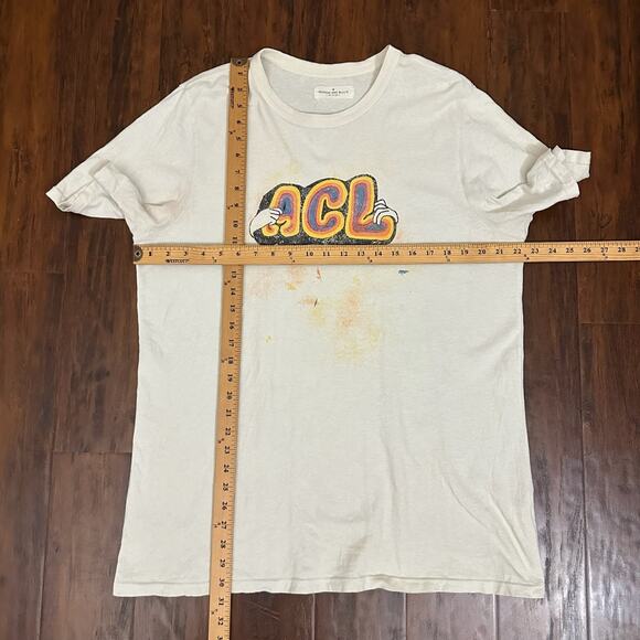 IMOGENE + WILLIE ACL T-Shirt Ivory Austin City Limits Music Festival Tee - Picture 9 of 9